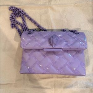 Kurt Geiger Lilac Quilted Shoulder Bag